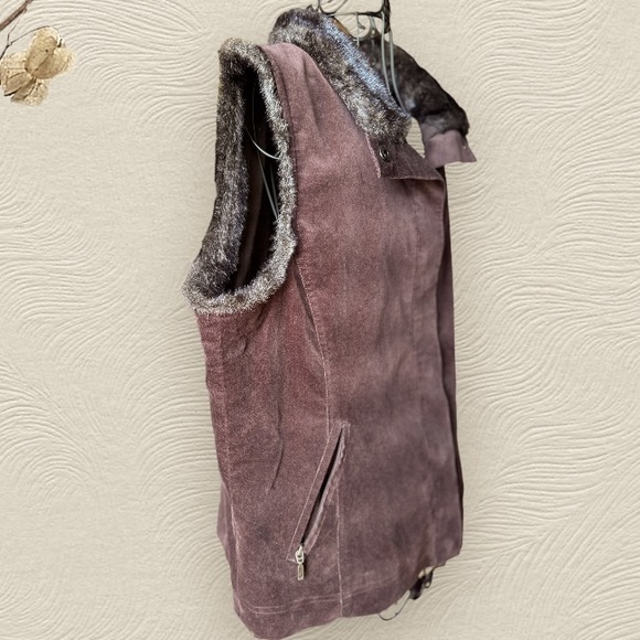 J.Jill Faux‎ Fur Neck Trim Vest Size L - Picture 5 of 6